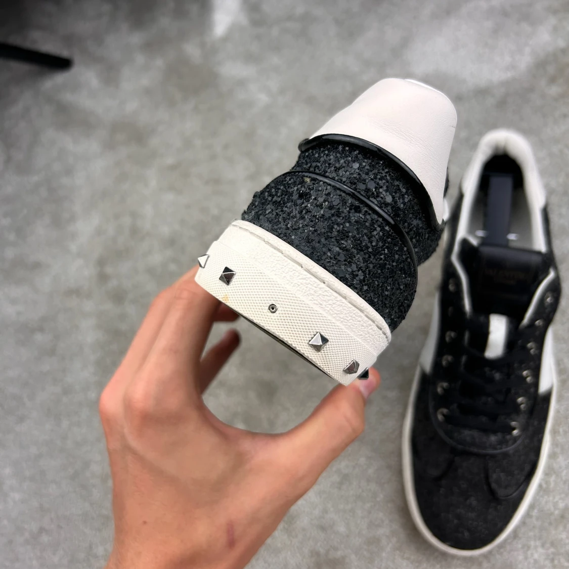 Valentino flycrew svartglittriga - 4