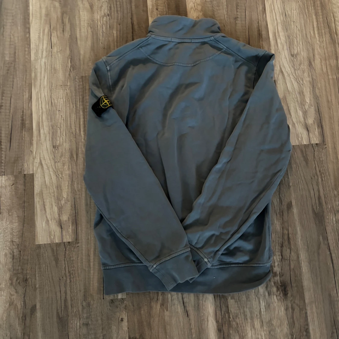 Blå half zip tröja Stone Island Junior - 1