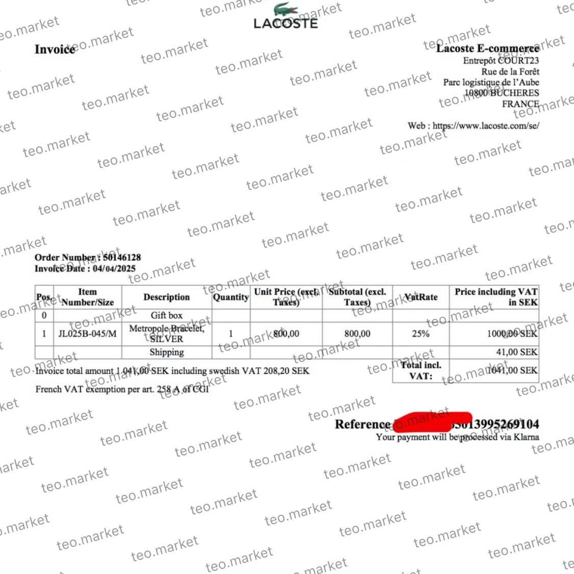 lacoste armband  - 1