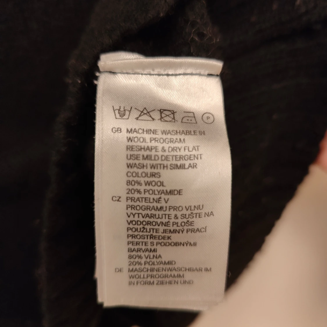 Svart stickad tröja med hög krage H&M - 3