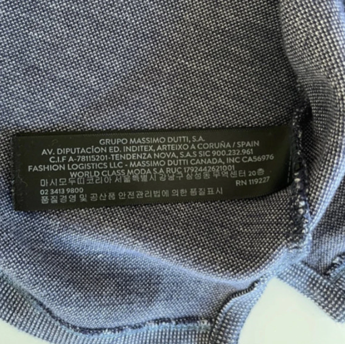 Blå henley från Massimo Dutti, M - 2