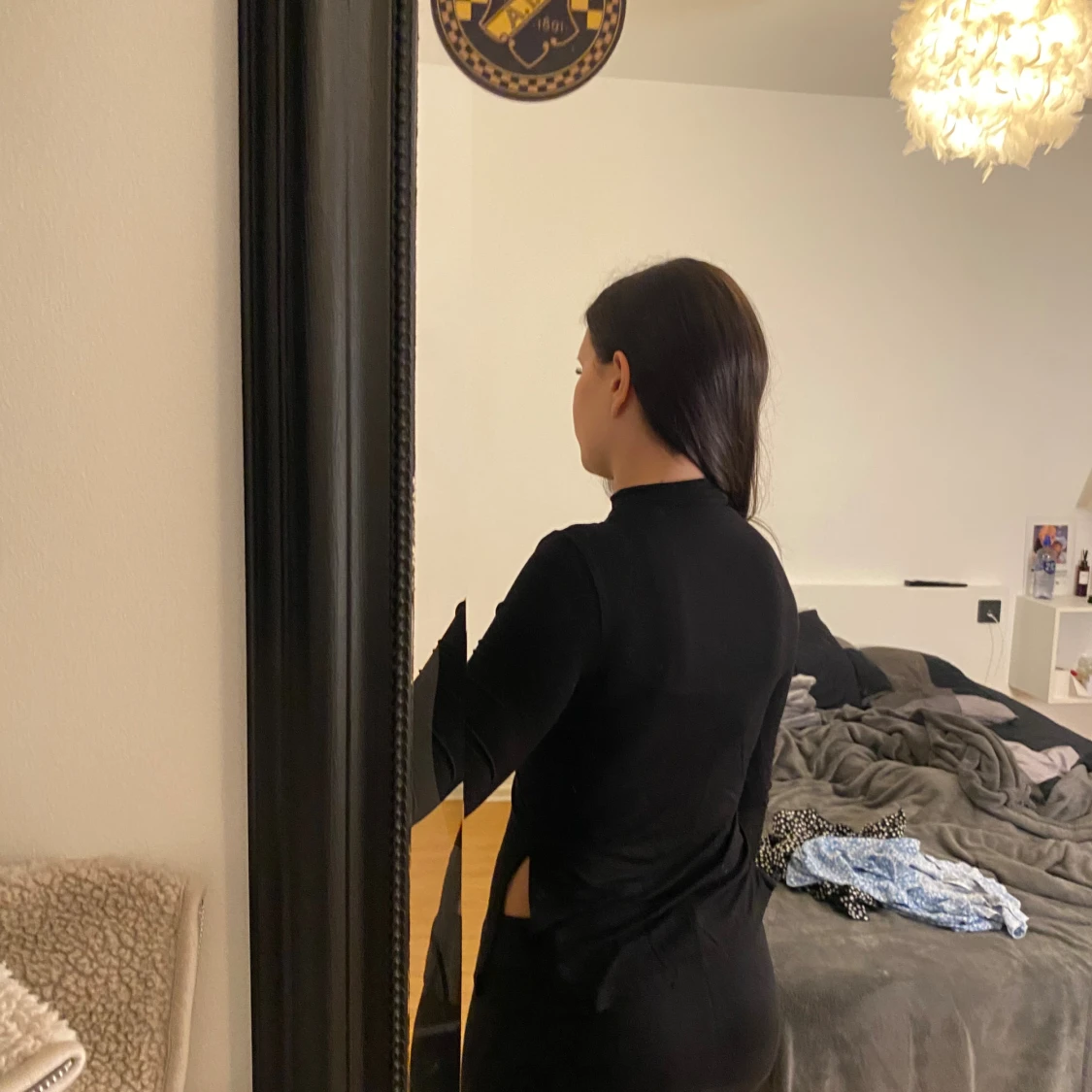 Svart polotröja från SHEIN XS - 1