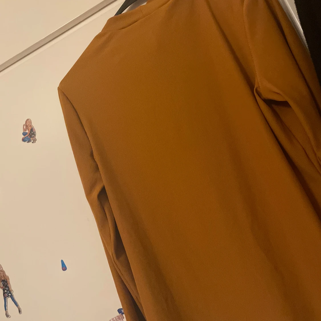 Senapsgul långärmad polotröja - 2