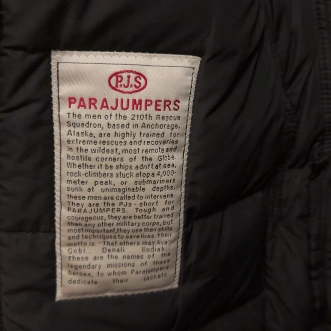 Svart lång dunjacka Parajumpers XS - 3