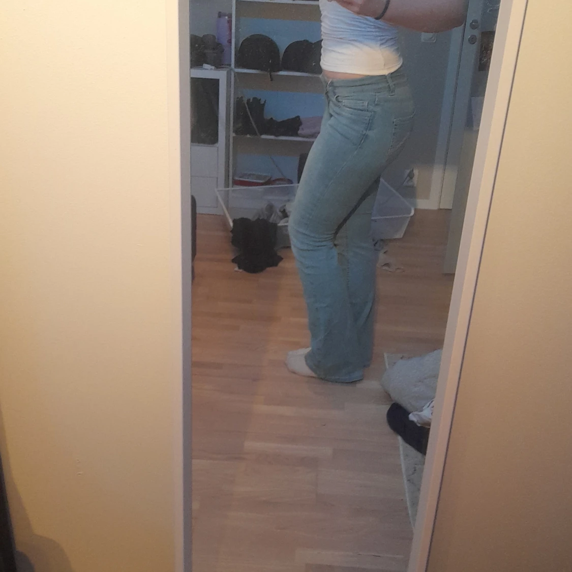 Bootcut jeans från Nelly ljusblå - 1