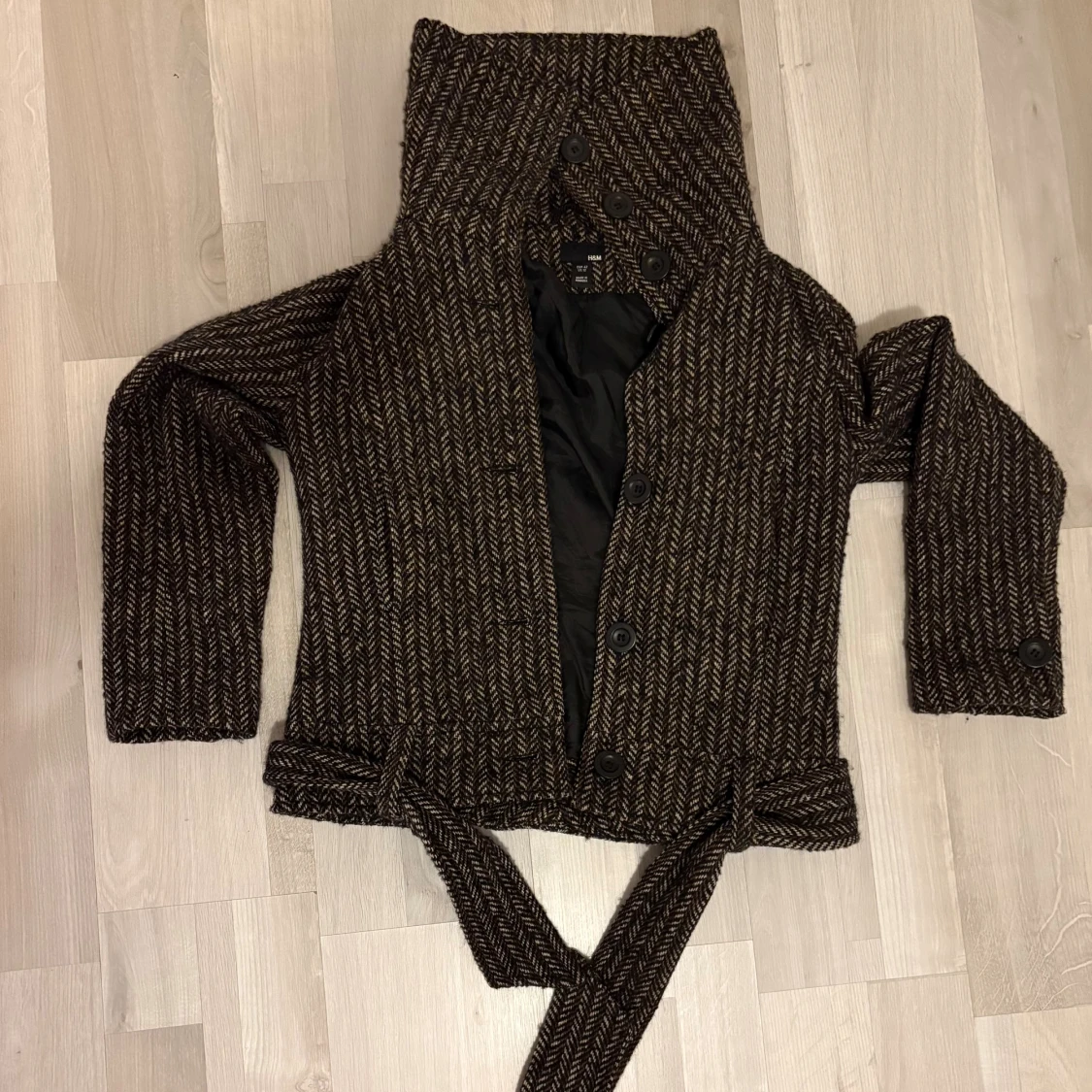 Brun rutig kavajjacka från H&M - 2