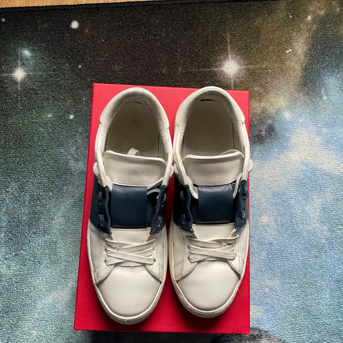 Valentino Open skor navy blue 