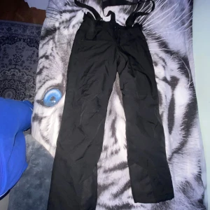 Svarta täckbyxor junior 12 år - Svarta täckbyxor från Cross i juniorstorlek 12 år. Byxorna har justerbara hängslen och är tillverkade i slitstarkt syntetmaterial som står emot kyla och väta. Perfekta för vinterns alla äventyr och har en rak passform med praktiska detaljer.