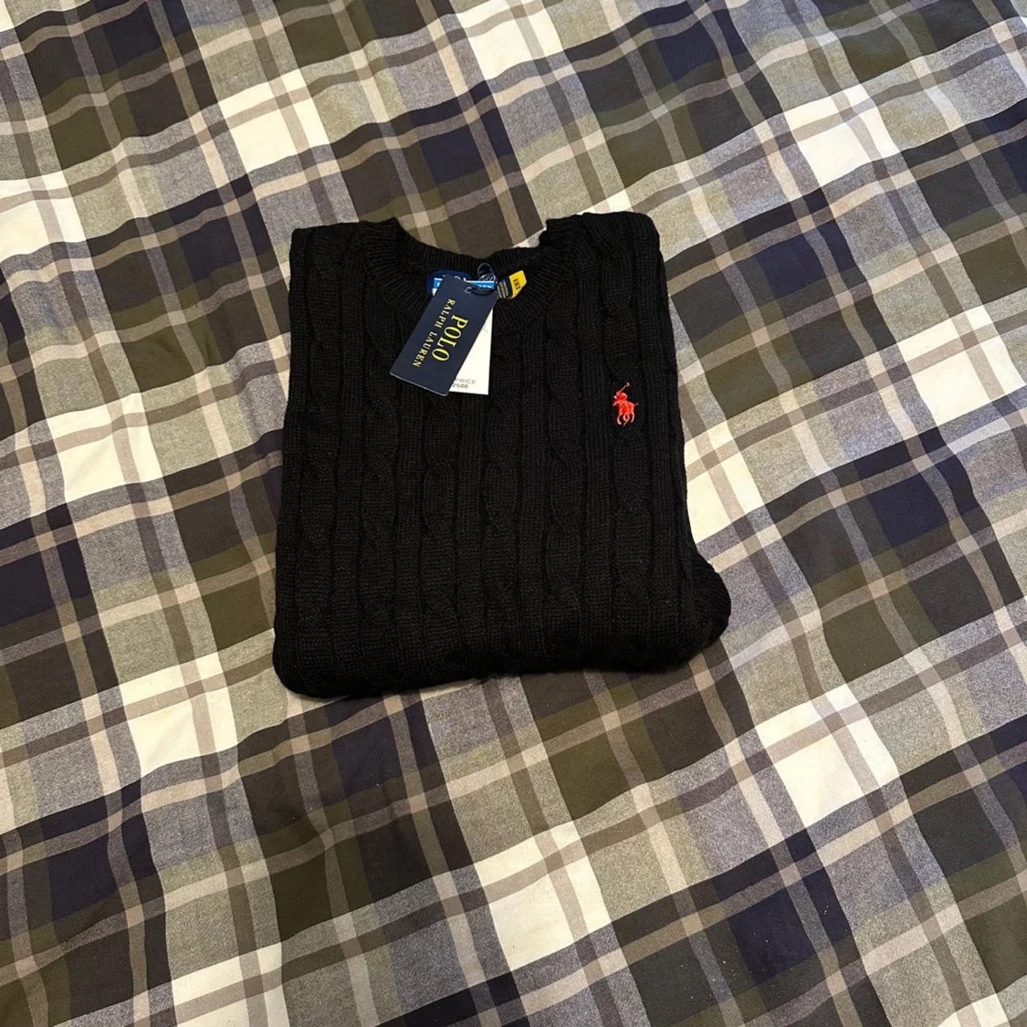 Svart kabelstickad tröja Polo Ralph Lauren - 4