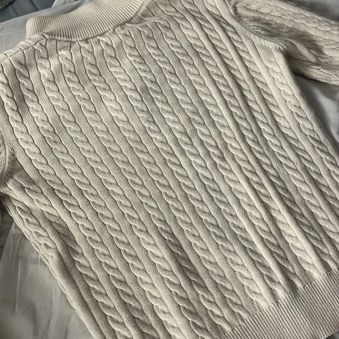 Beige kabelstickad tröja Polo Ralph Lauren - 3