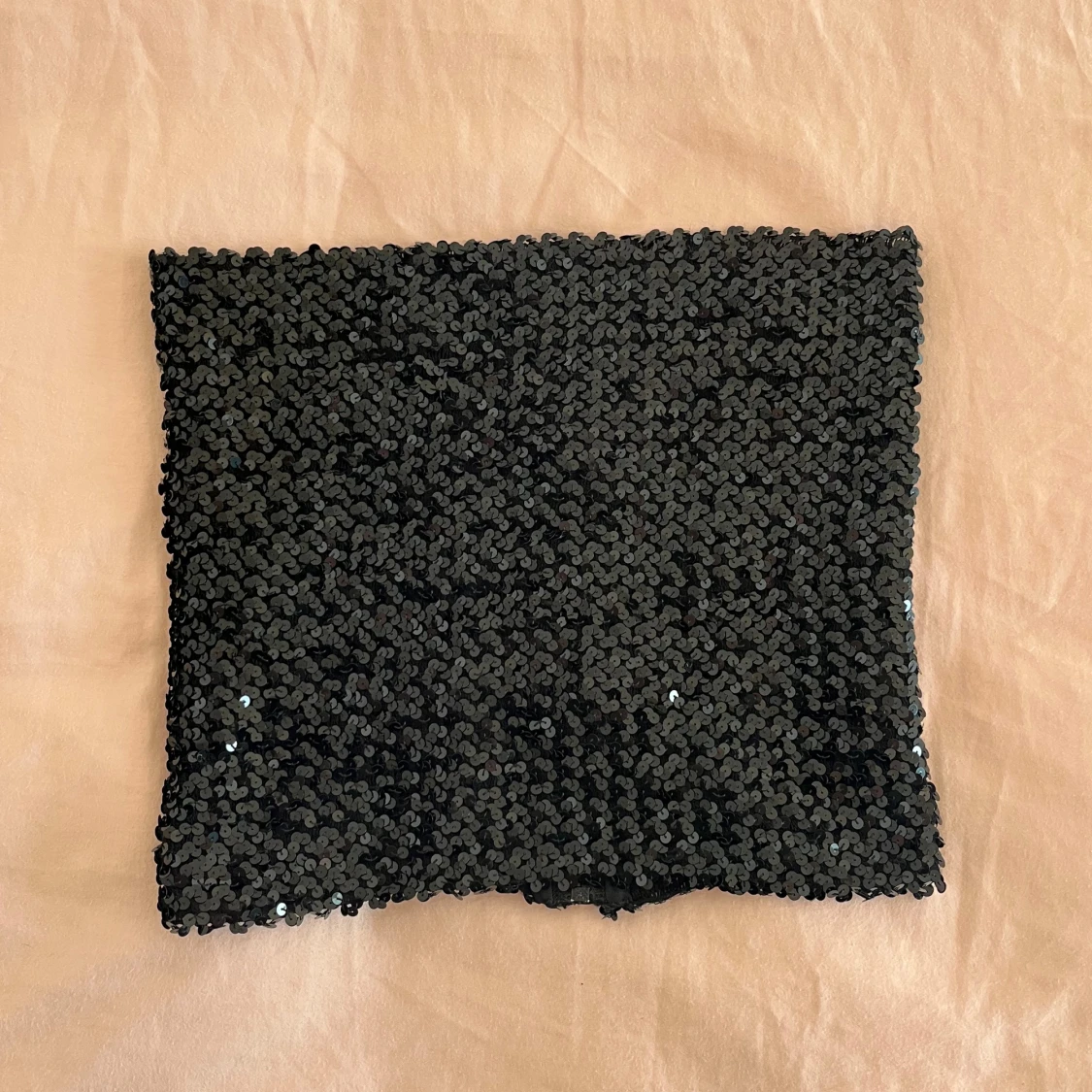 Svart paljett bandeau tubtopp - 2