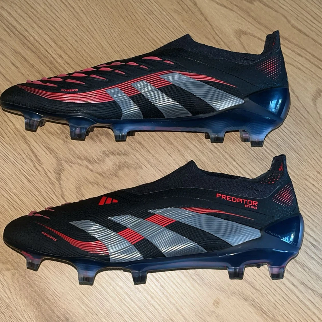 Adidas Predator fotbollsskor svart/röd - 1