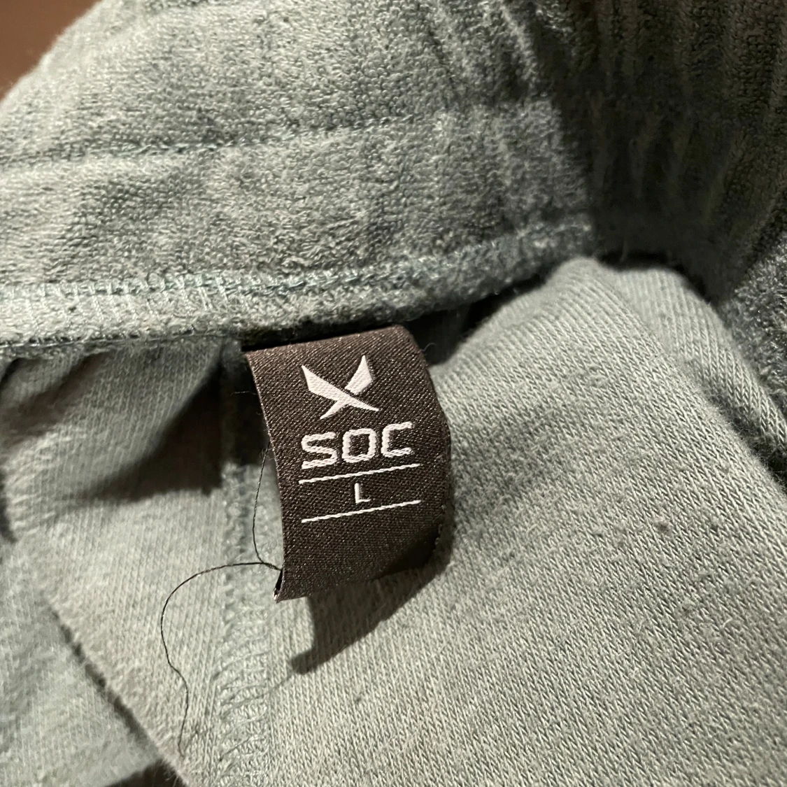 Gröna frottéshorts från SOC, storlek L - 3