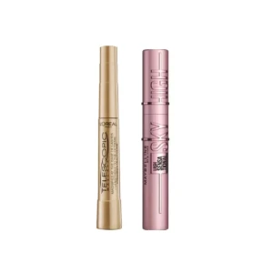 Mascara från L'Oréal & Maybelline - Säljer två st mascaror telescopic och sky high dom är helt nya och helt oöppnade annars skulle jag inte sälja dom❤️