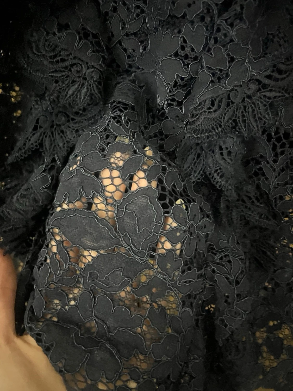 Svart spetsblus från Zara - 1