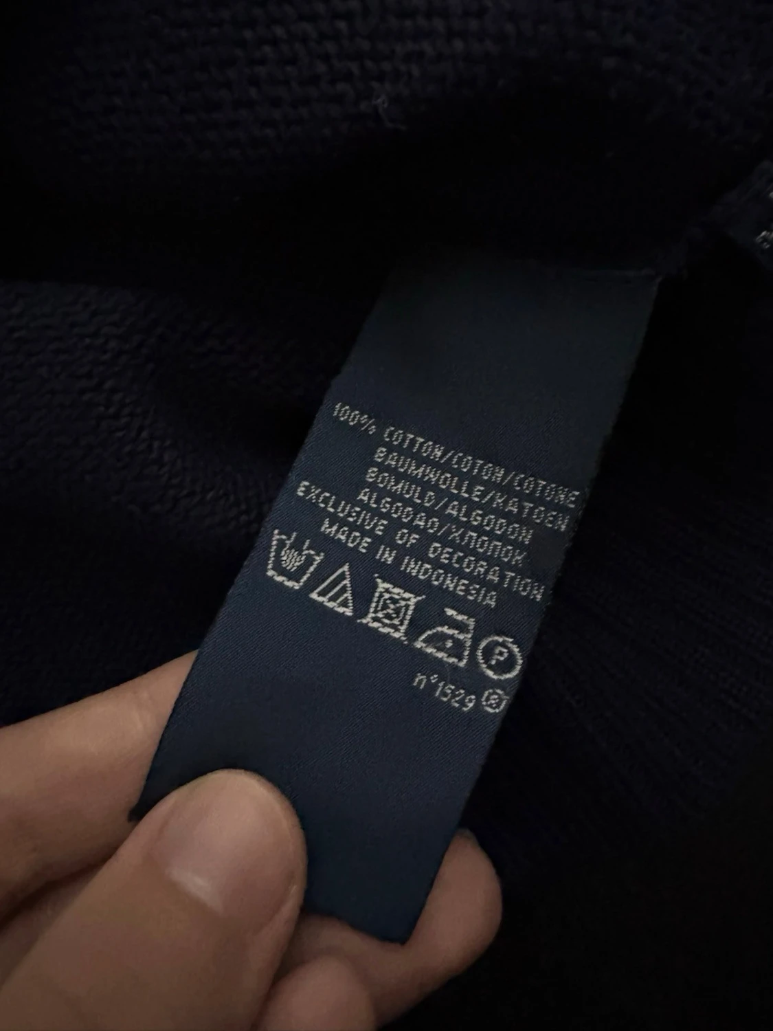 Mörkblå stickad tröja från Polo Ralph Lauren - 3