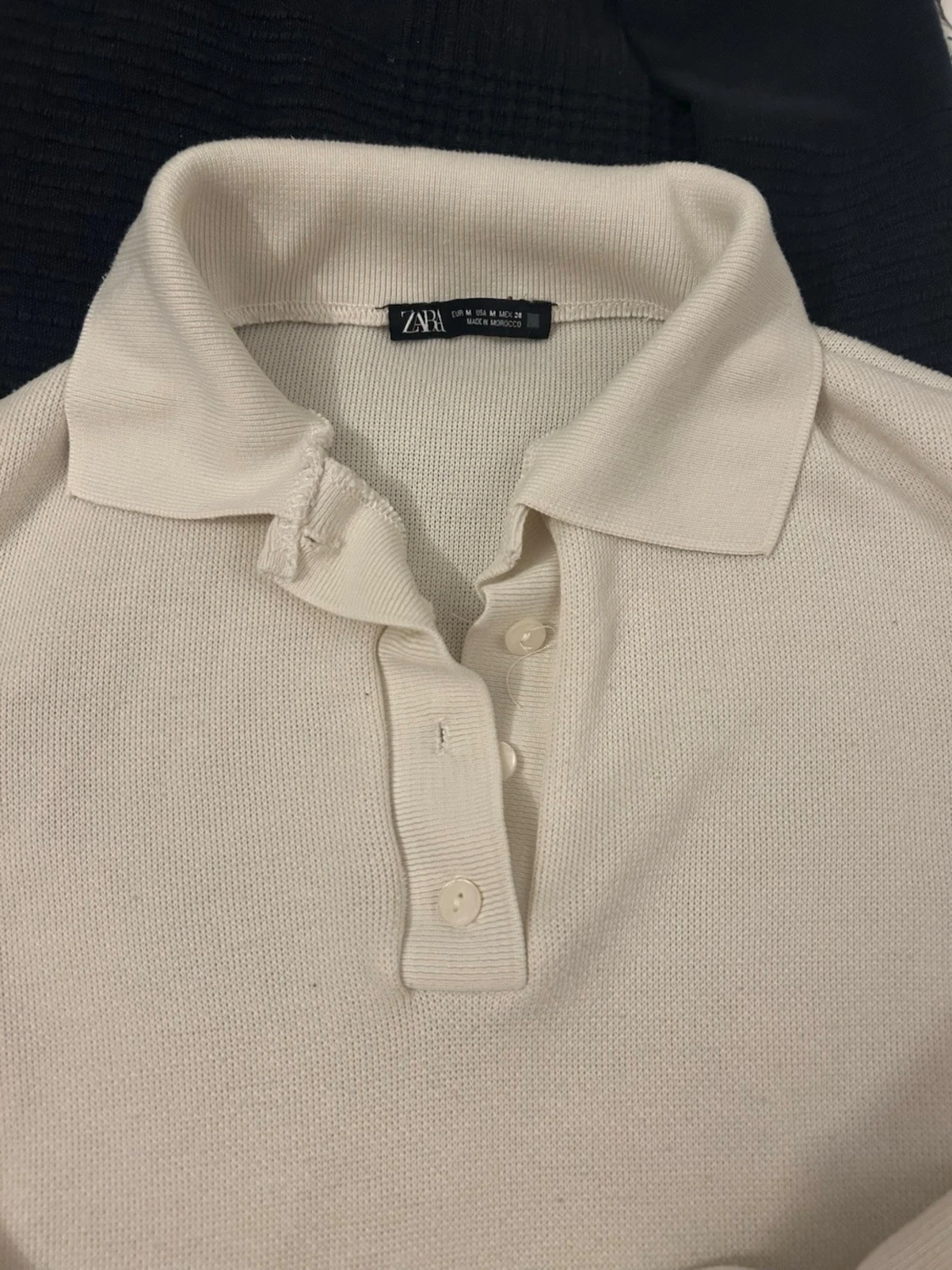 Vit långärmad skjorta från Zara - 2