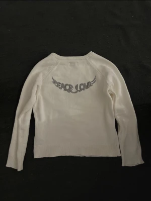 Vit Zadig & Voltaire tröja  - Vit Zadig & Voltaire stickad tröja i storlek 140, passar på större. (152-164) 💞