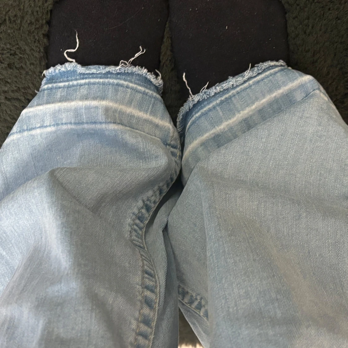 Ljusblå low waist jeans - 2