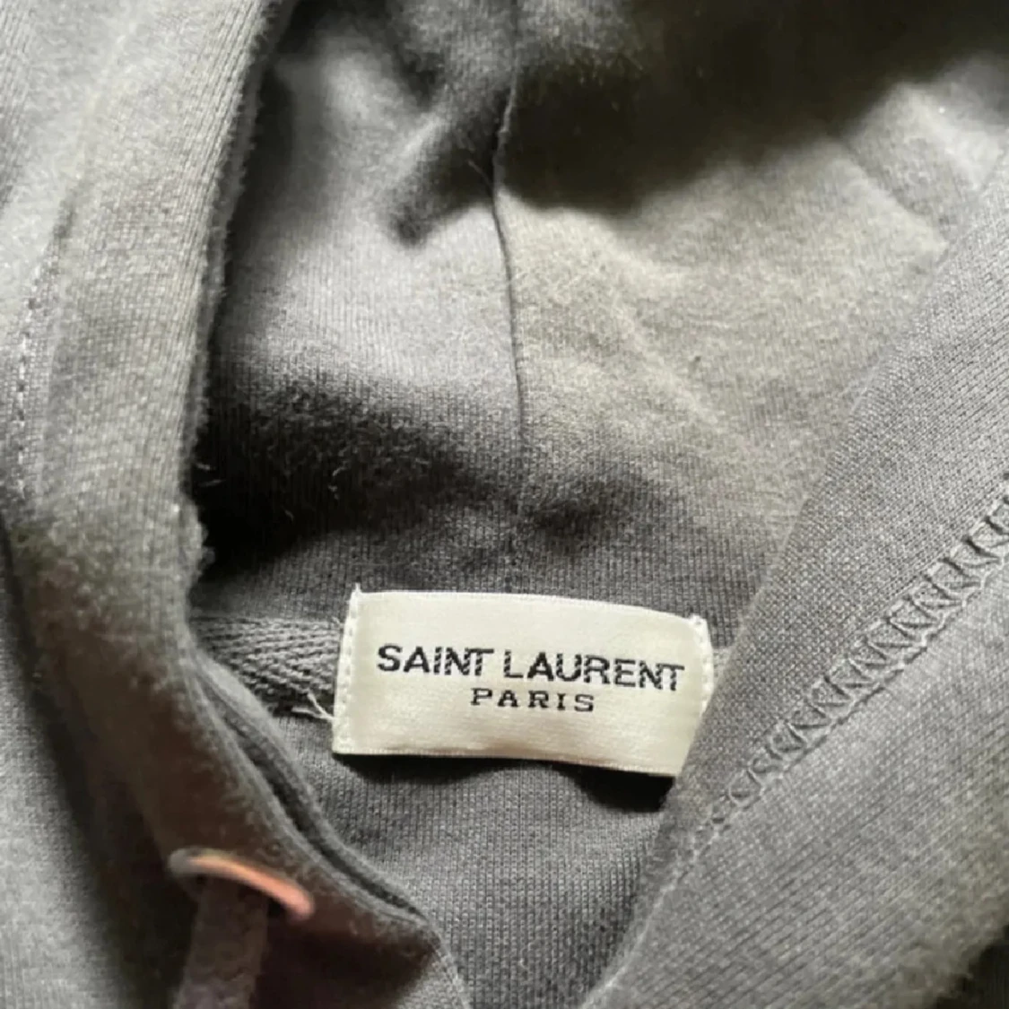 Grå Saint Laurent hoodie med tryck - 1