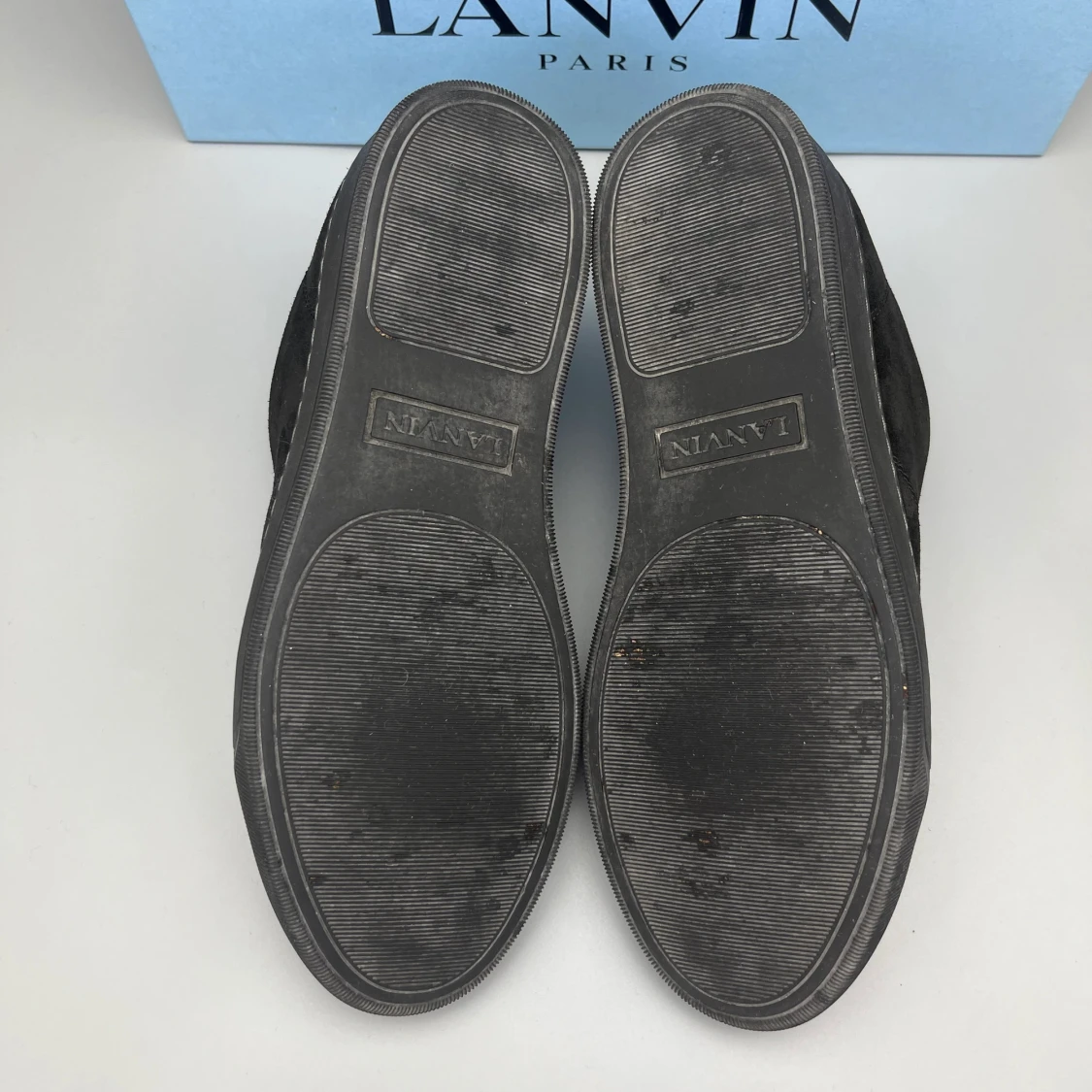 Lanvin Dbb1 Patent Cap Toe Sneaker Svart - 4