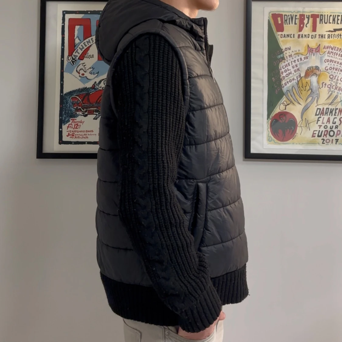 Stickad fodrad Cardigan/jacka - 2