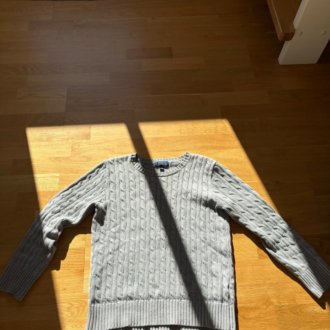 Grå kabelstickad tröja Polo Ralph Lauren