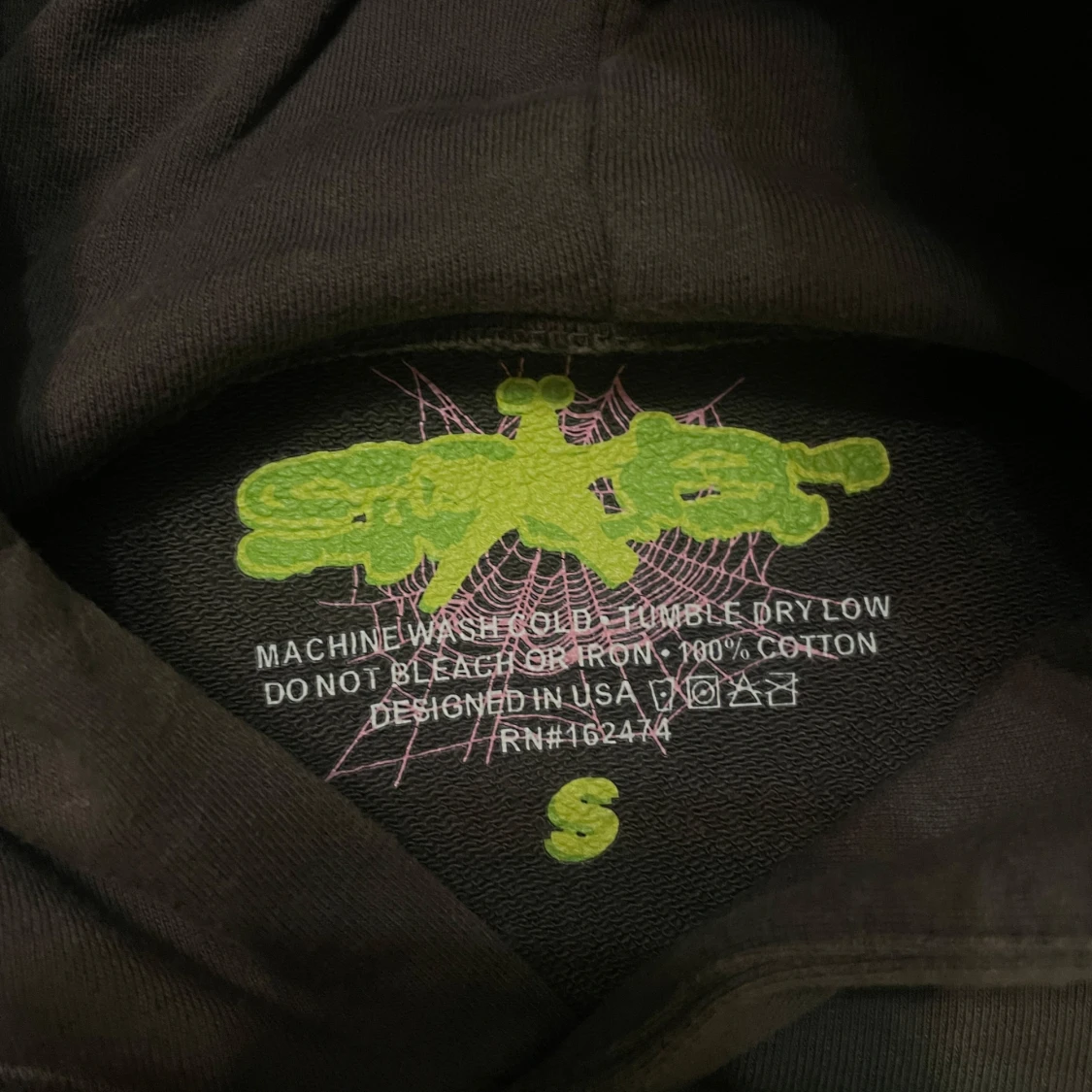 Sp5der Wait Web Hoodie Slate Grey - Inkl. Kvitto - 2