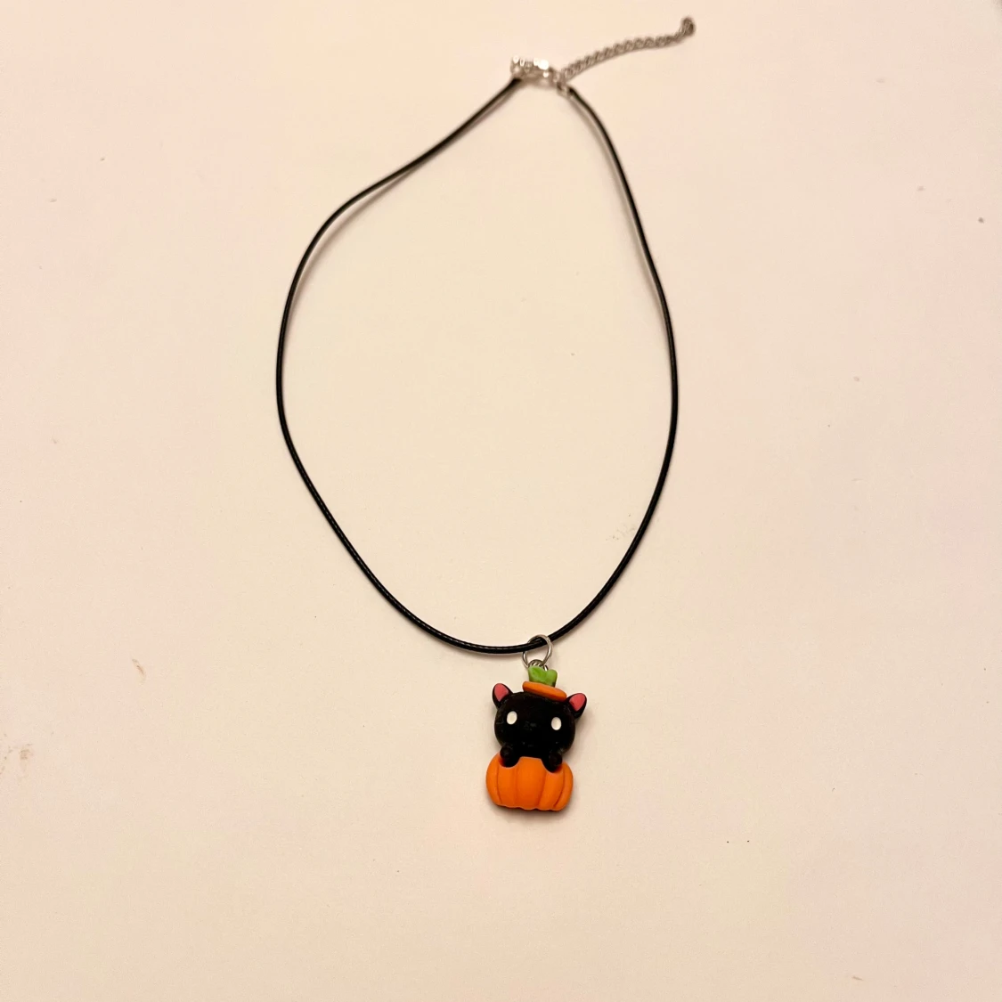 Choker katt pumpa Halloween Halsband  - 2