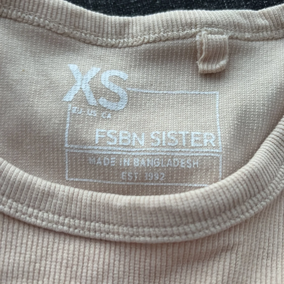 Beige linnetopp  XS - 2