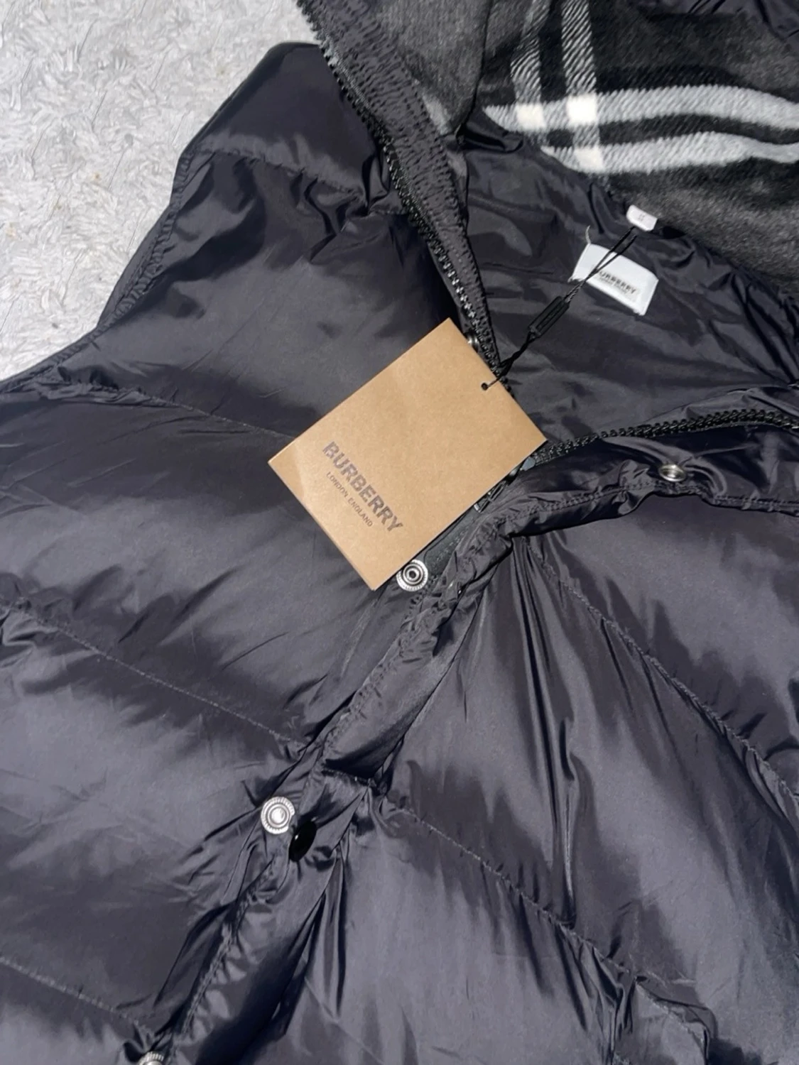 Burberry dunjacka med avtagbara ärmar – 2-i-1 (jacka + väst) - 3