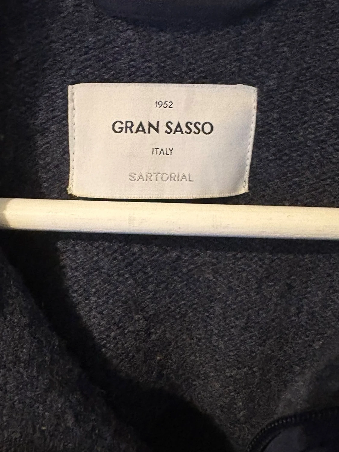 Mörkblå cardigan jacka Gran Sasso - 1