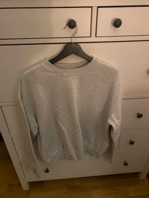 Ljusgrå sweatshirt - En enkel och stilren ljusgrå sweatshirt från lager i strl S