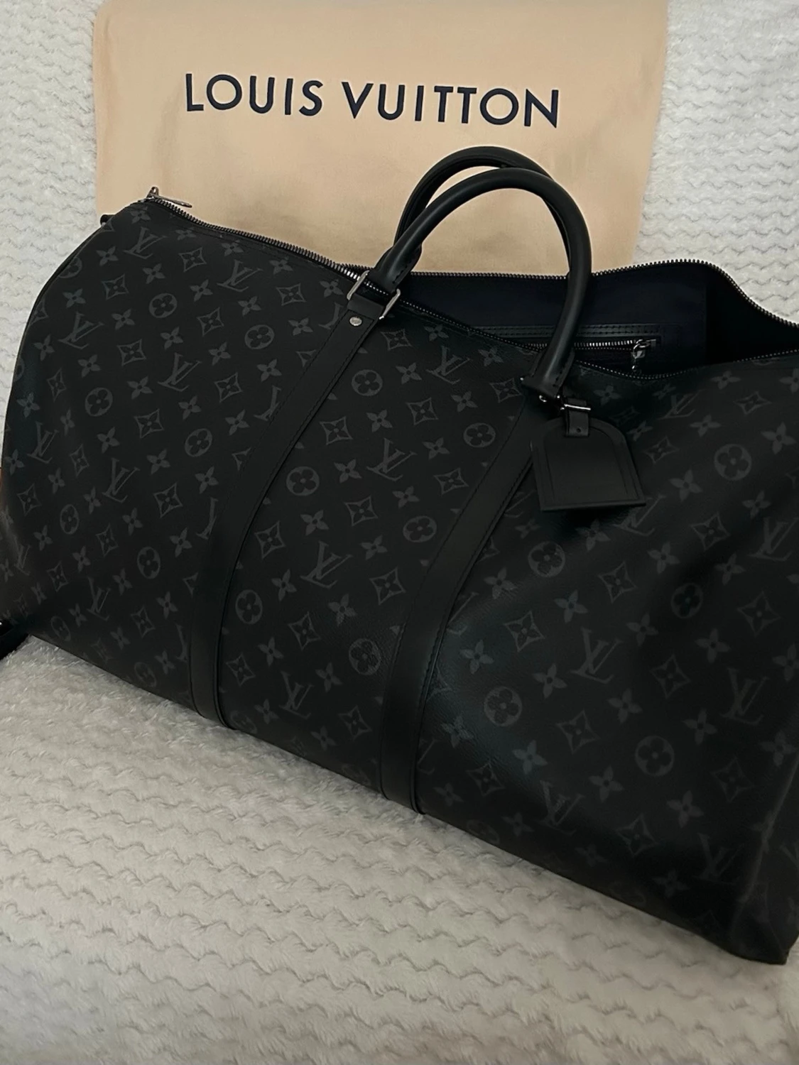 Louis Vuitton svart monogram resväska - 1