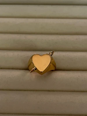 Alvaz Essentials ”Heart Arrow Ring” inspirerad ring - Aldrig använd, 18K guldpläterad och tillverkad i rostfritt stål. Nickelfri. Om du har fler frågor, tveka inte att höra av dig 🤗