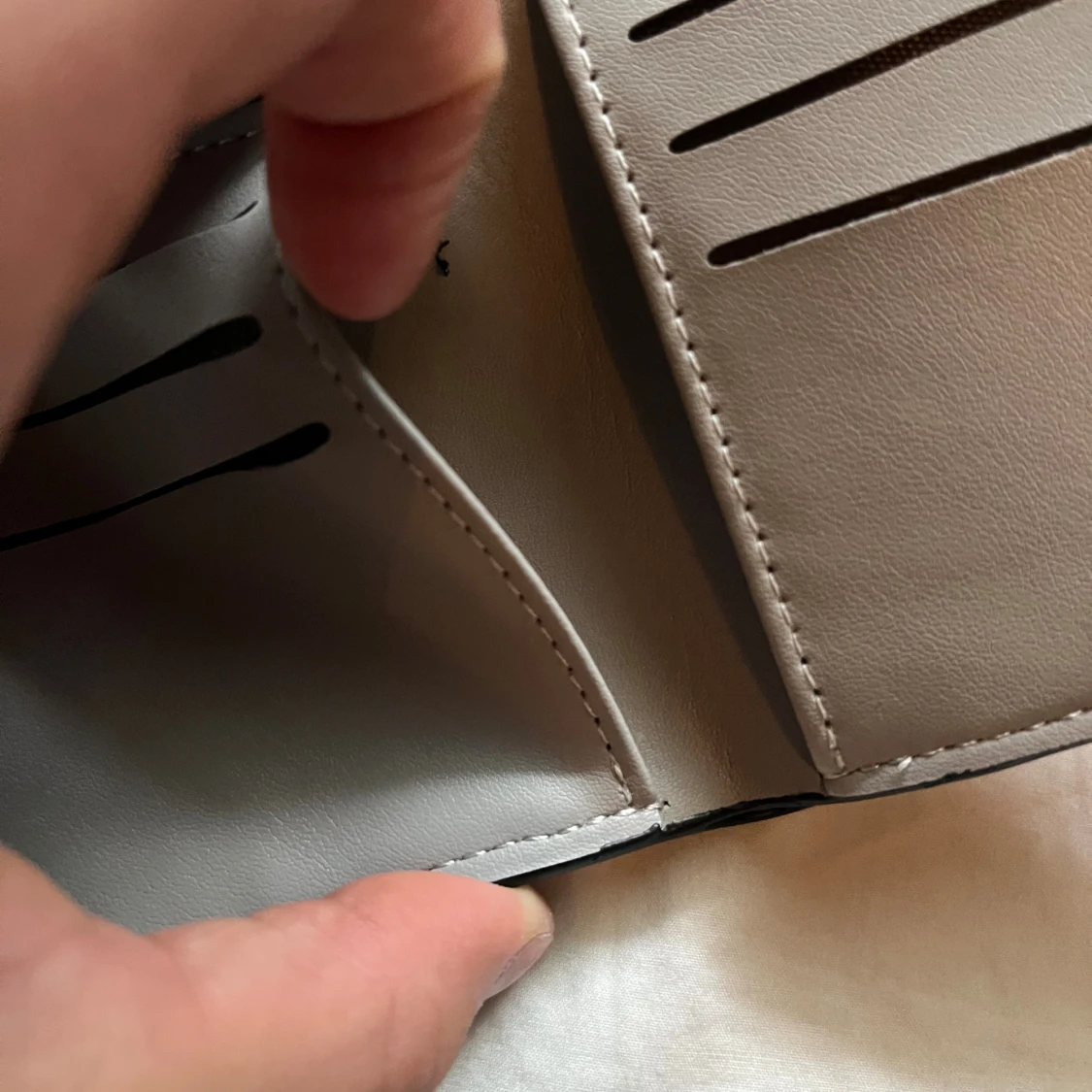 Grå plånbok från dibaoleiou i skinn - 3