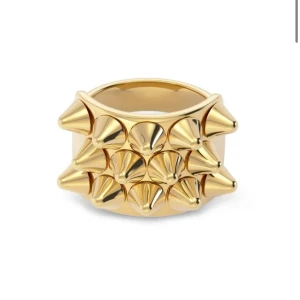 Guldig ring med nitar från Edblad  - Guld Edblad ring med nitar i storleken 16.00🩷ordinarie pris 399kr!🩷bra skick!!