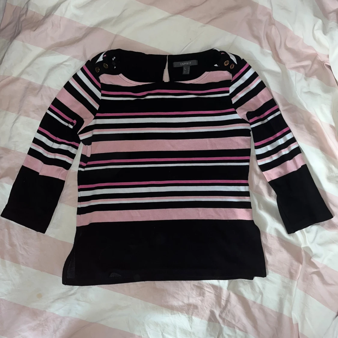 Rosa randig tröja - 1