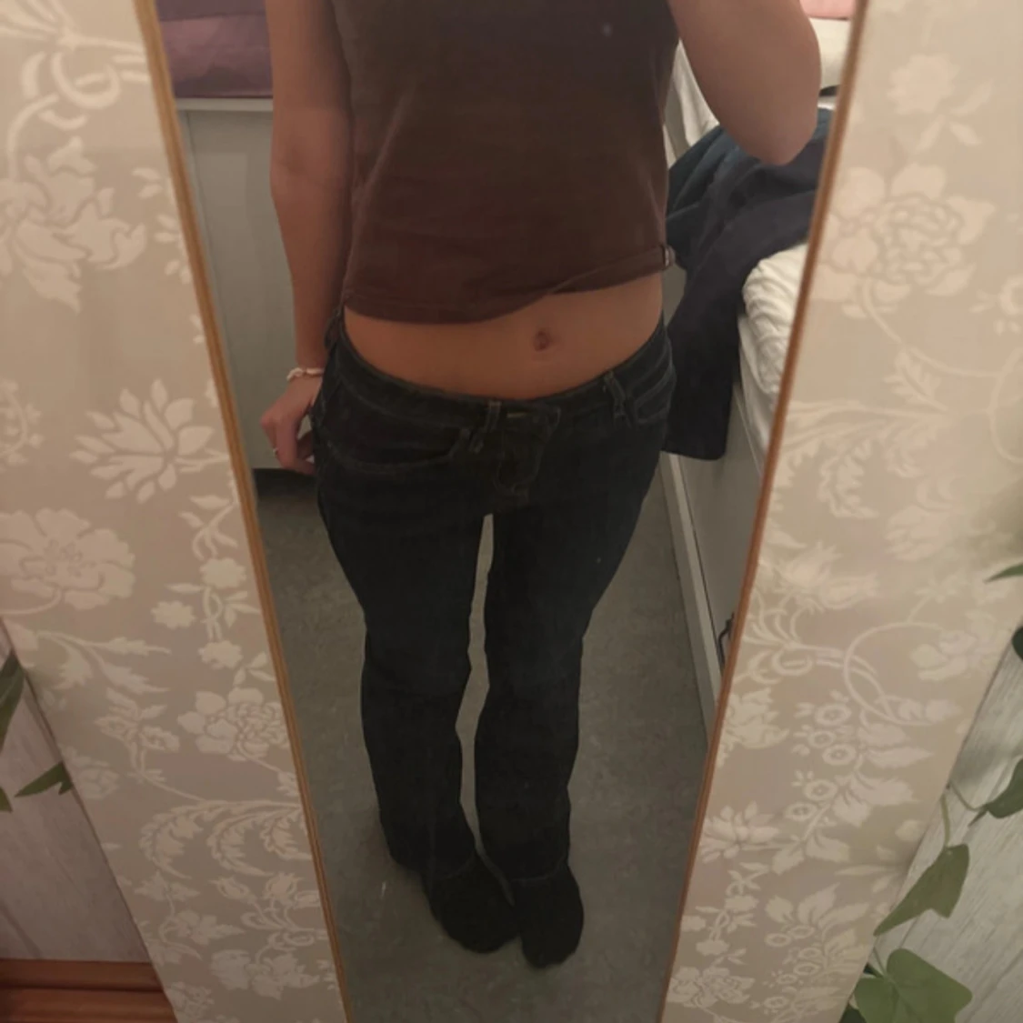 Mörkblå bootcut jeans från Lee - 2