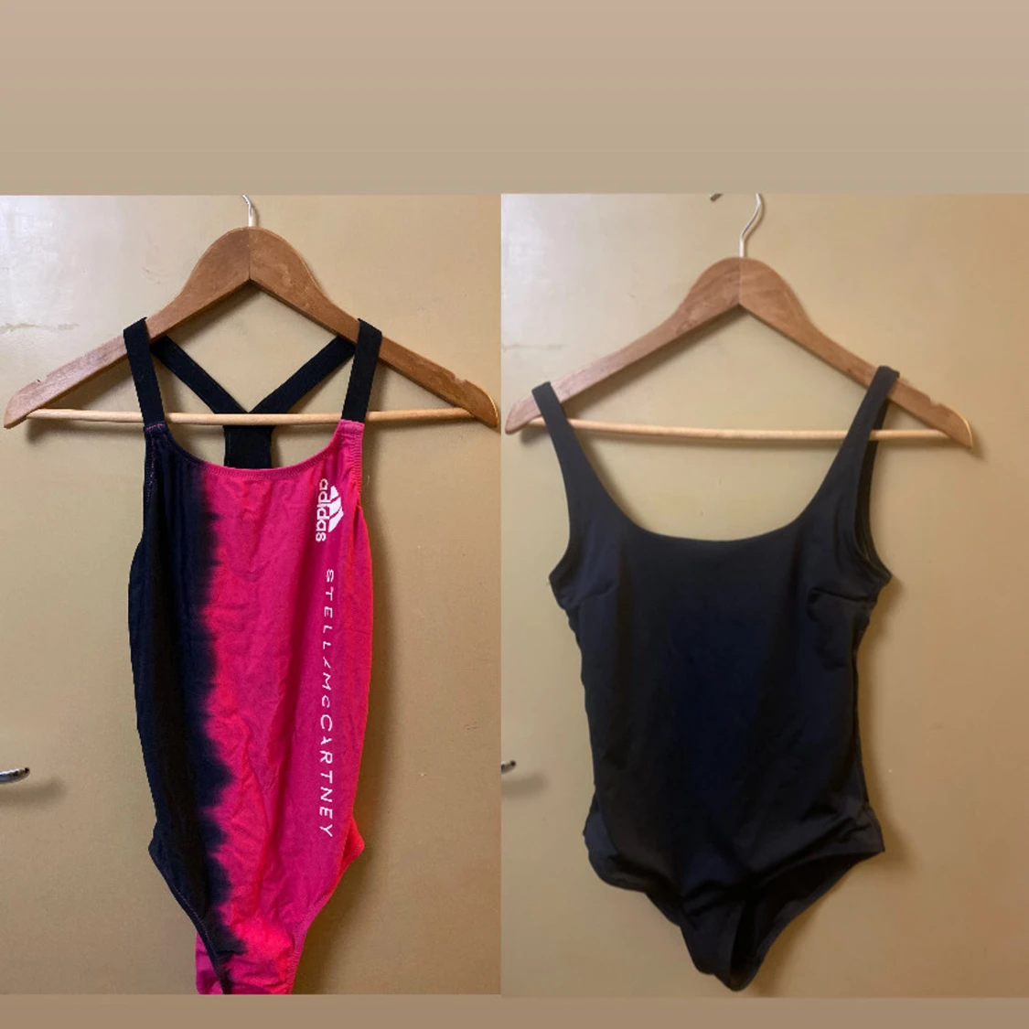 Adidas Stella McCartney baddräkt rosa/svart