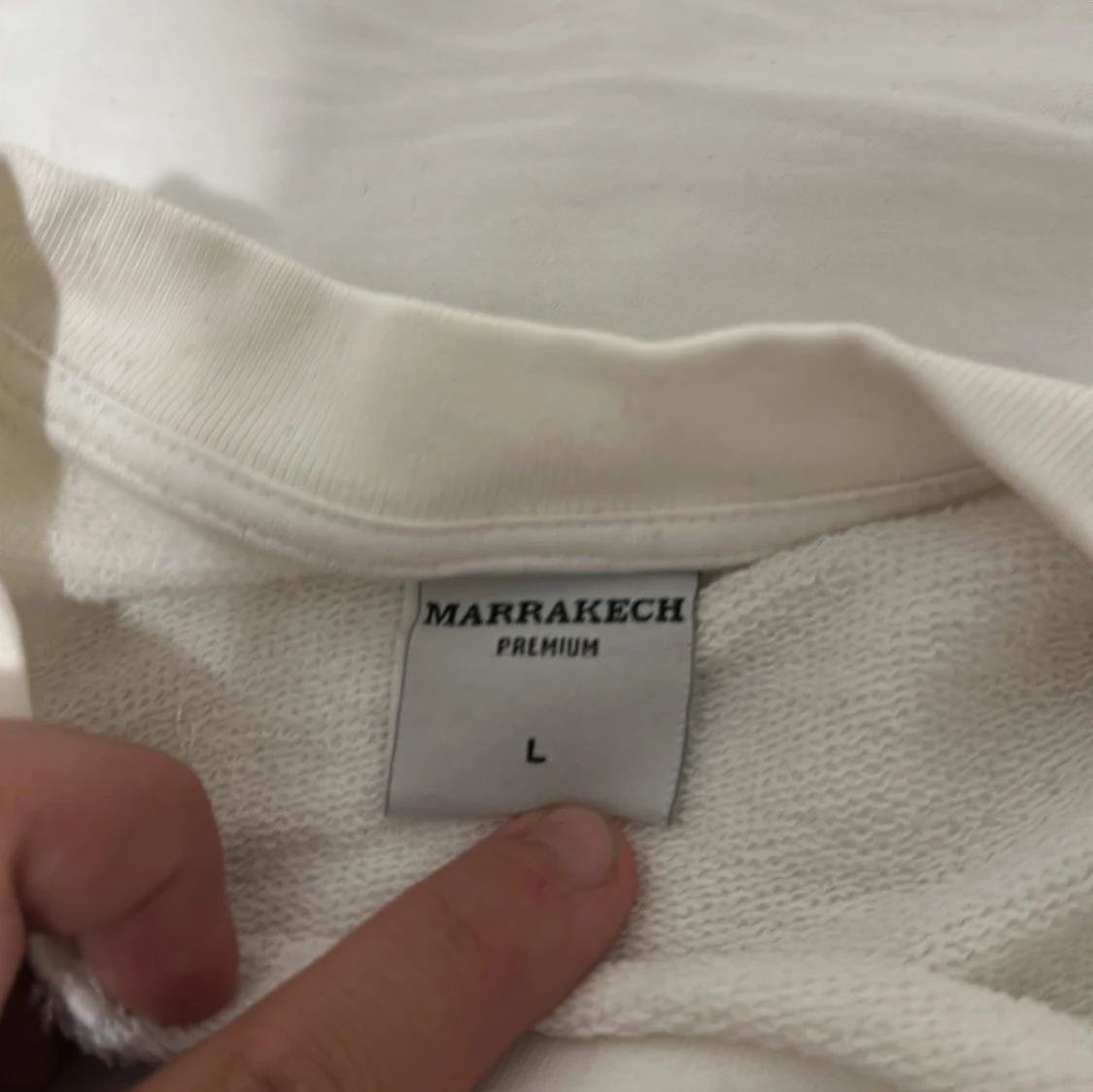 Vit långärmad tröja Marrakech L - 3