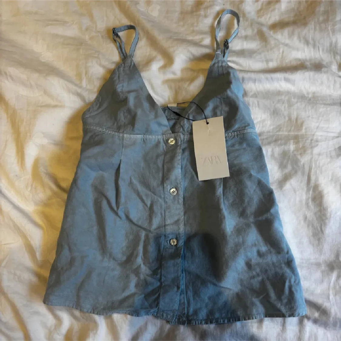 Ljusblå Zara topp - 3