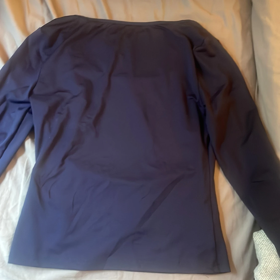 Mörkblå långärmad topp från SHEIN - 2