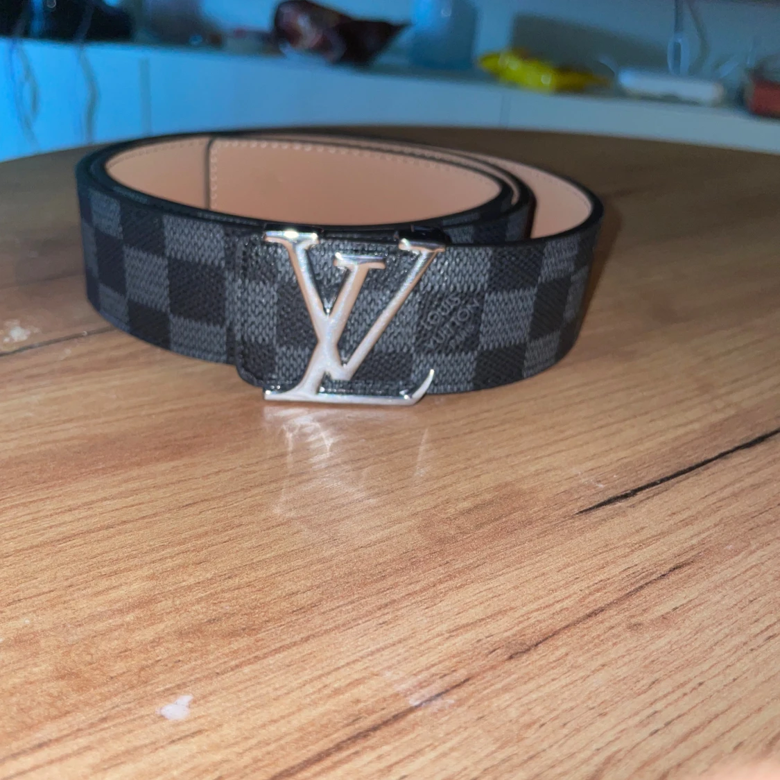 Louis Vuitton svart rutigt bälte - 2