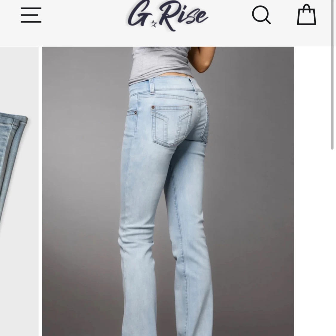 G Rise jeans