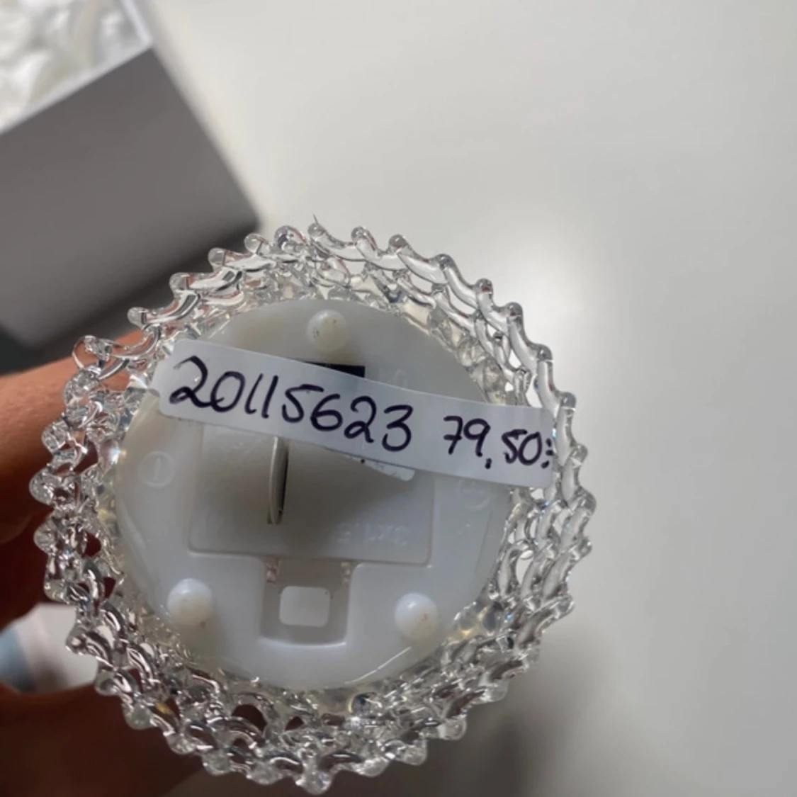 Glasängel med guldhjärta - 3