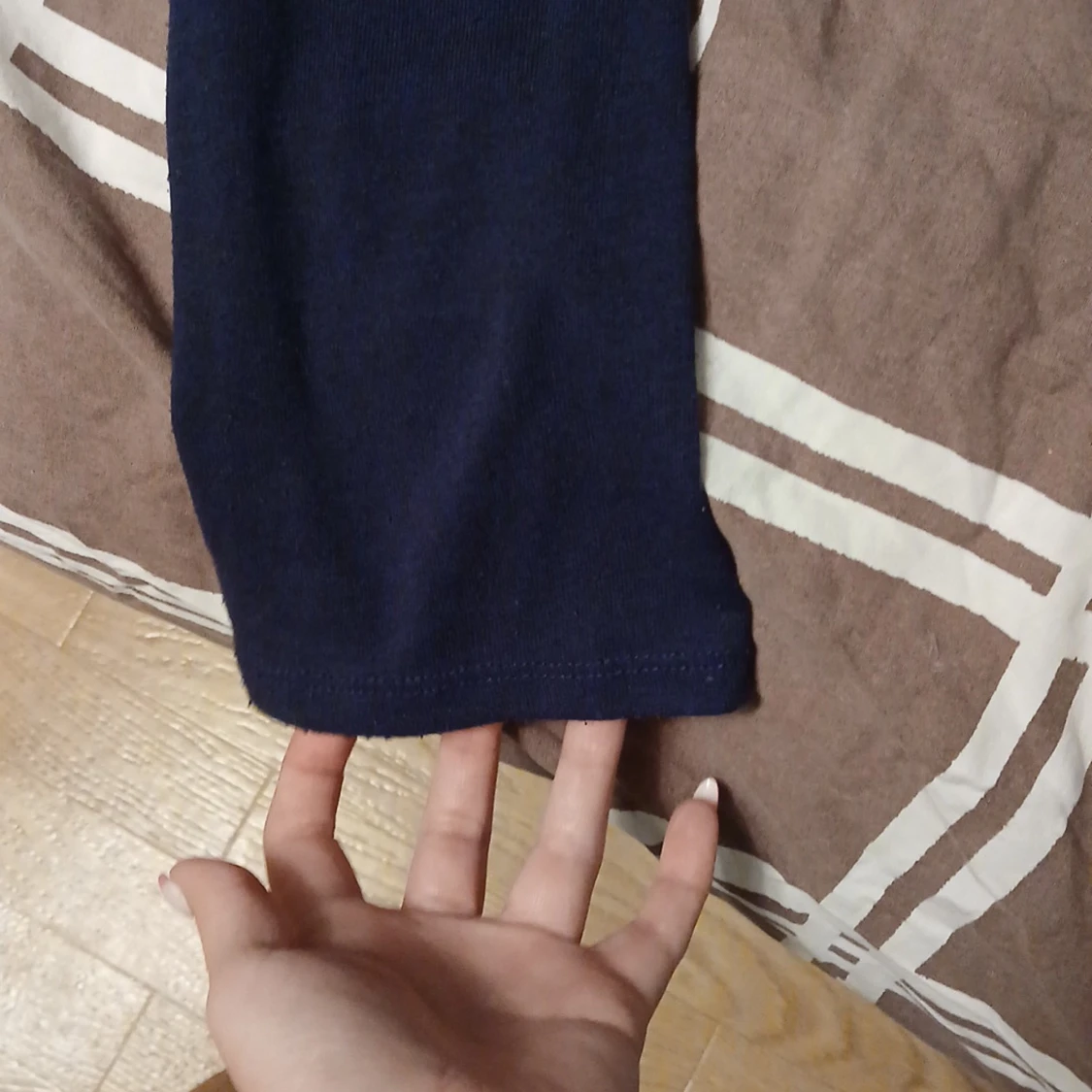 Mörkblå långärmad topp Gina Tricot - 1