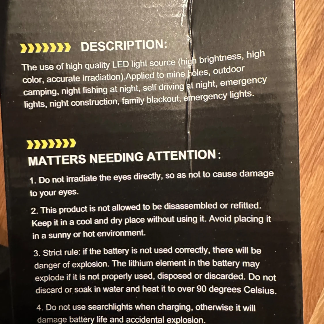 Kraftfull ficklampa W590 - 2