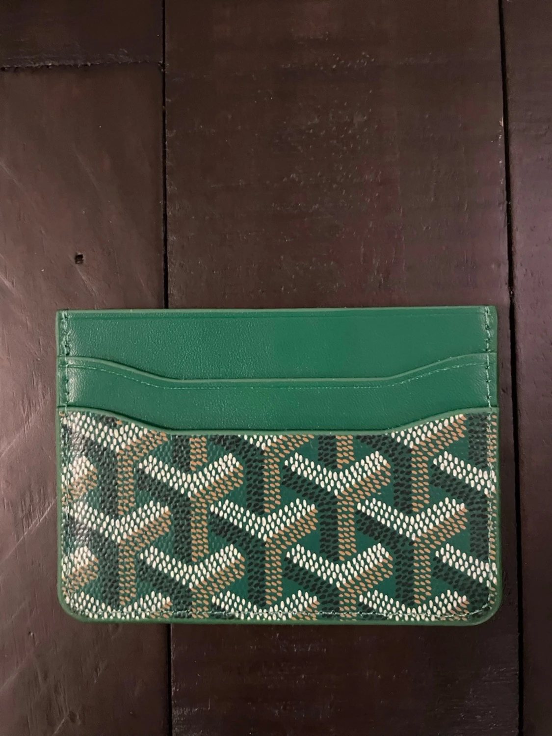 Grön korthållare - 1