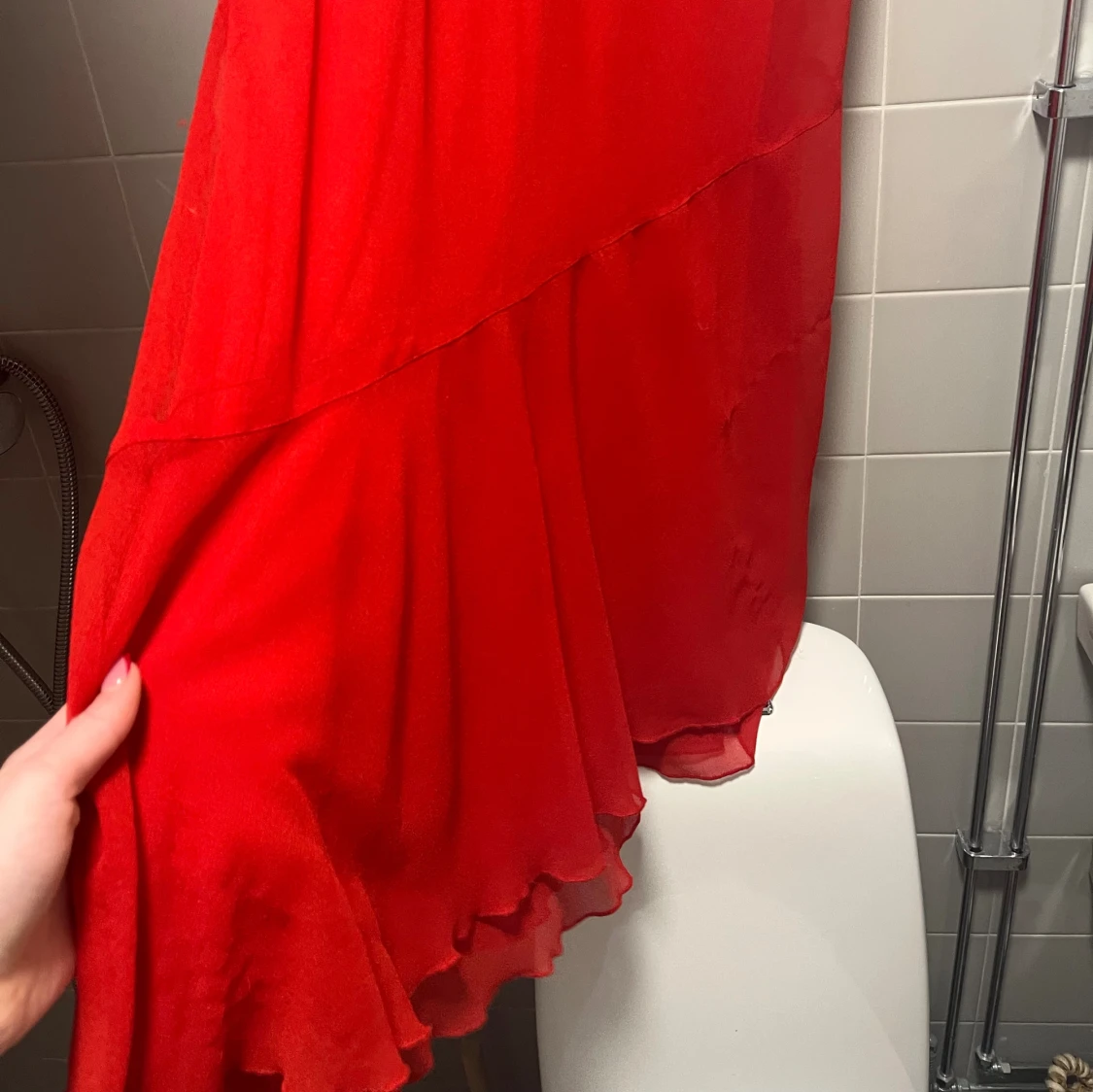 Röd klänning hm - 1